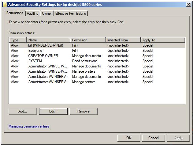 Advanced Printer Security Settings