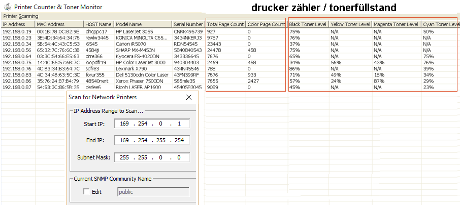 drucker zahler