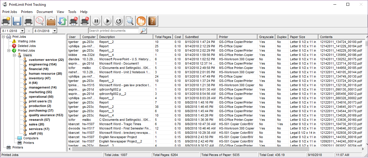 Sammenlignelig abstrakt udsende Print Tracking on Windows Print Server | PrintLimit