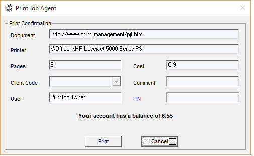 Peck Udseende forræder Print Job Agent allows you to confirm or authenticate print jobs on the workstation | PrintLimit Peck Udseende forræder Print Job Agent allows you to confirm or authenticate print jobs on the workstation | PrintLimit